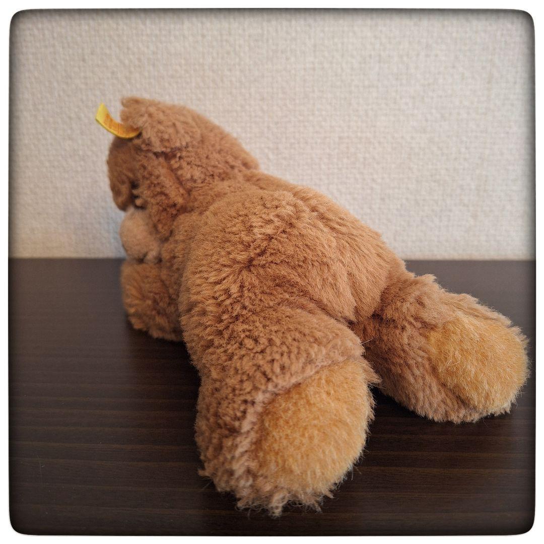 【居眠り クマ 茶色 Floppy Bar】シュタイフ 極軽量 美品