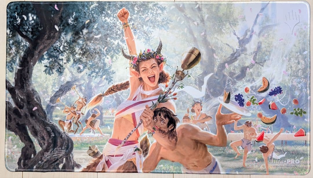 【未使用】終わりなき踊りのガリア　ステッチ加工　プレイマット　サインド