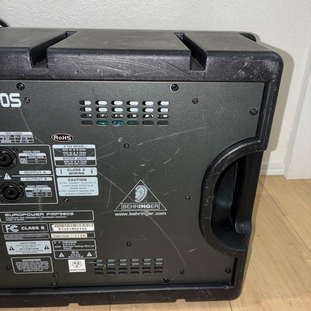 BEHRINGER パワードミキサー EUROPOWER PMP980S