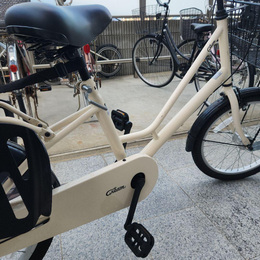 シティサイクル チャイルドシート付き クリーム色　サイクルベースあさひ　福岡市