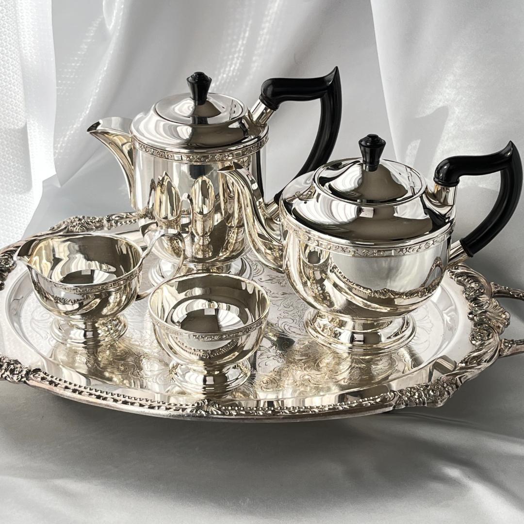 【Viners】 ティーセット 4点【シルバープレート】ティーポット