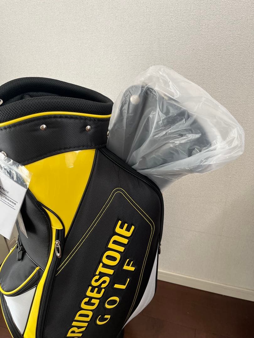 BRIDGESTONE キャディバッグ ブラック/イエローCBG21Y