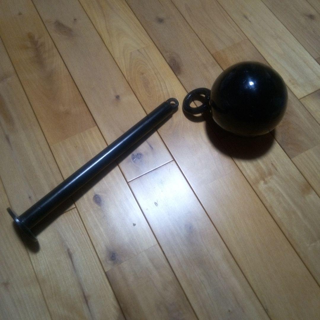 【握力】鉄球とプレートホルダーのセット｜ ピンチ力 ホールド力 スポーツ 強化