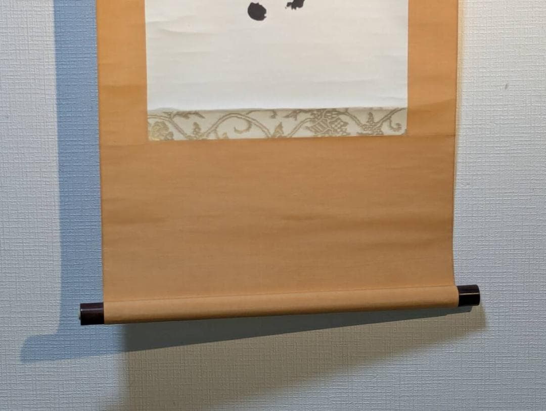 【真作】掛軸　新井石龍　書掛軸　禅語揮毫　古筆墨書　床の間飾り　合箱入　U129