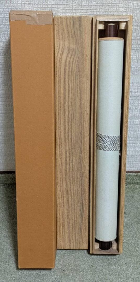 【真作】掛軸　新井石龍　書掛軸　禅語揮毫　古筆墨書　床の間飾り　合箱入　U129