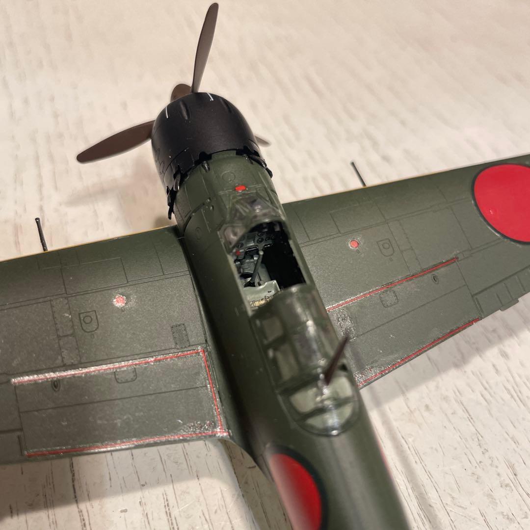 航空機モデル タミヤ　1/72 スケール　全塗装済み　アンテナ改造取り付け