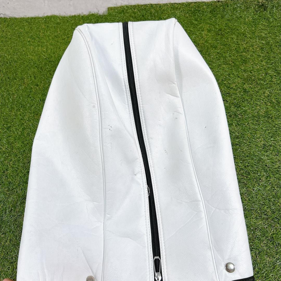 XXIO ゼクシオ キャディバッグ ゴルフバッグ ホワイト ブルー　白