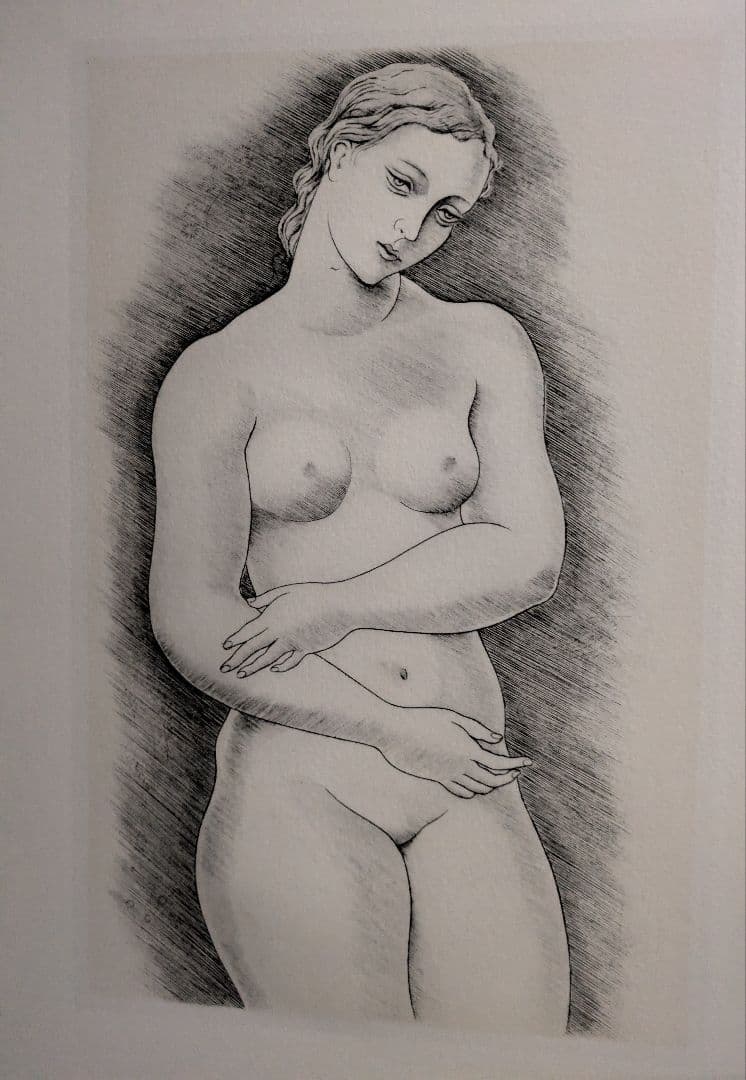 d長谷川潔の500部限定作品 真作保証