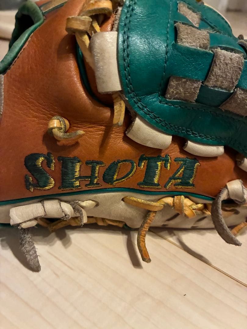 久保田スラッガー　Slugger 軟式グローブ ブラウン/グリーン