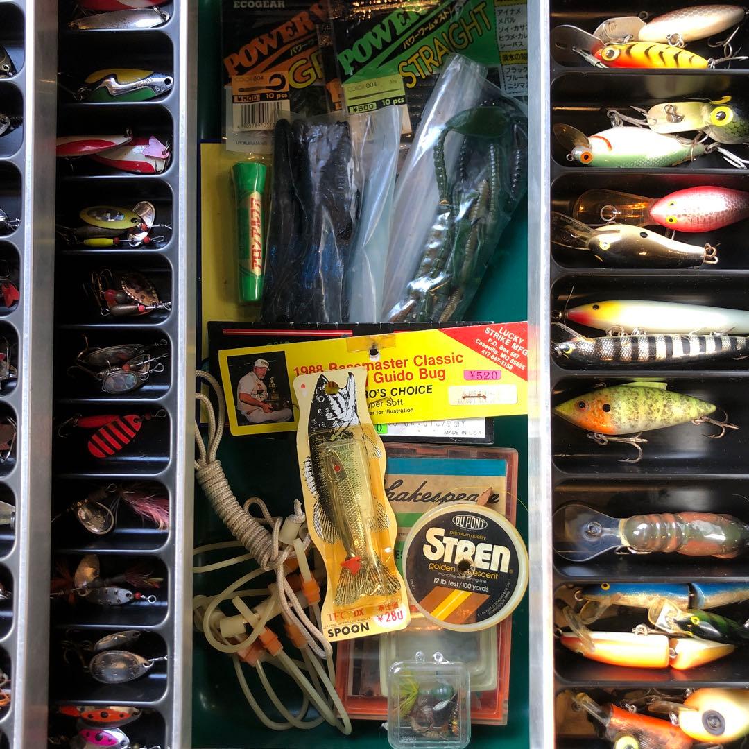 オールドヘドンバルサ50フロッグ スピナースプーン、アムコタックルボックス