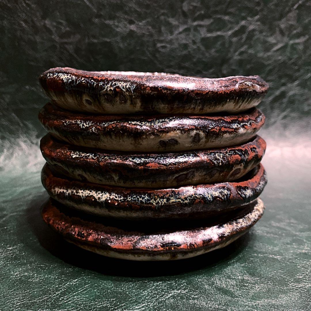 1920〜1990年　京焼  清水正次  絵変り　銘々皿