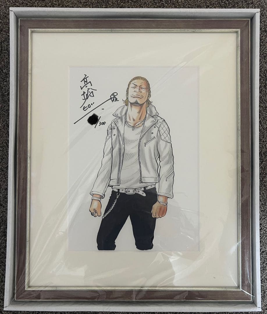 クローズ　ワースト複製原画　高橋ヒロシ先生サイン入り限定300枚　河内鉄生
