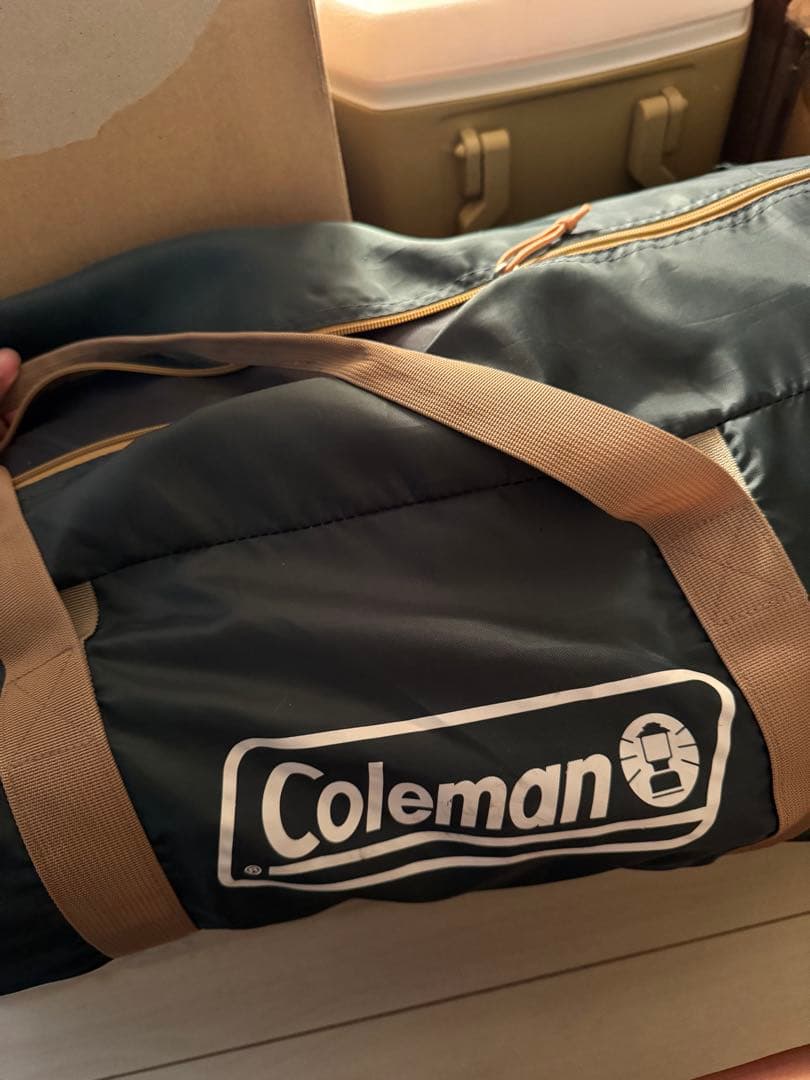 ドーム型キャンプテント グリーンオレンジ