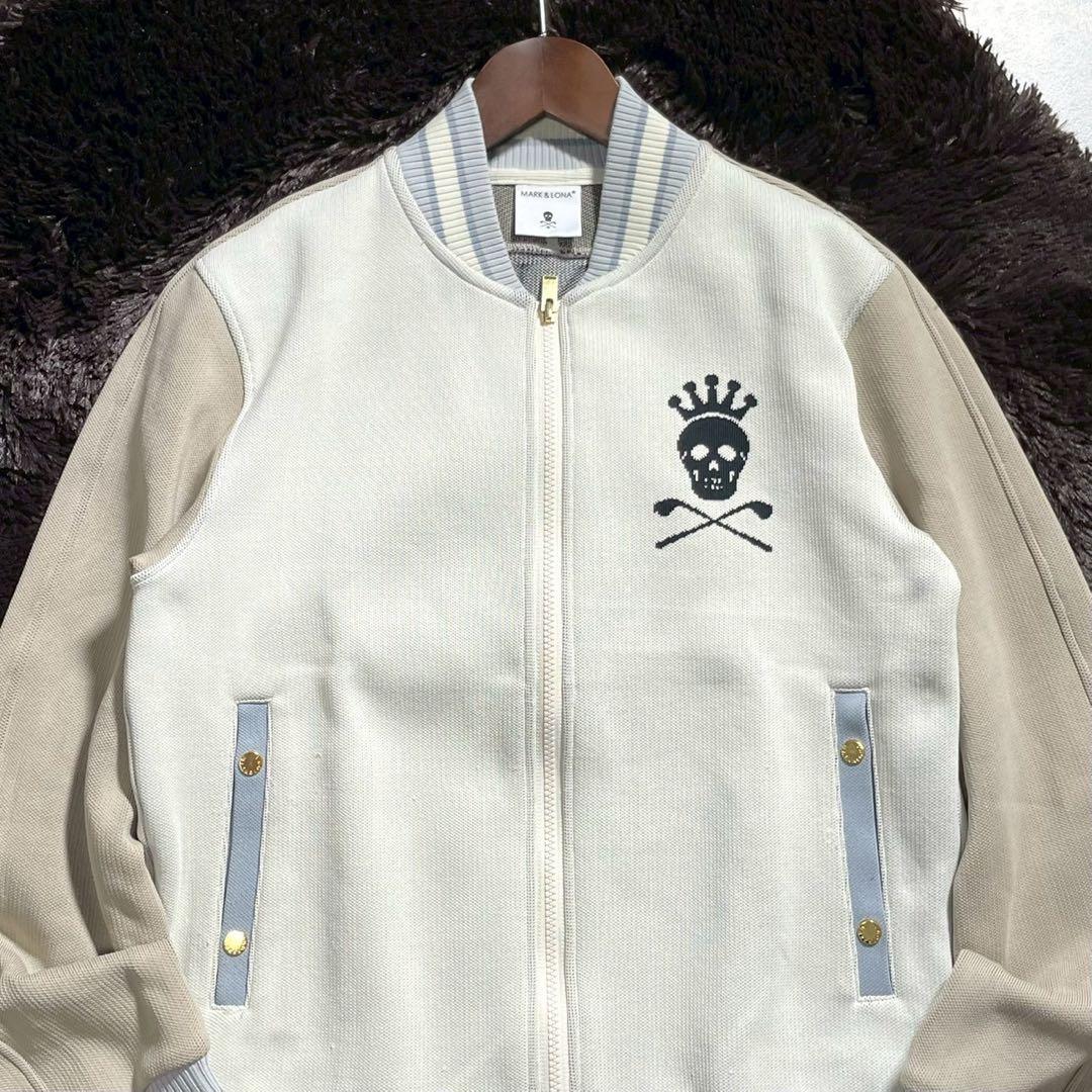 MARK&LONA ドライバーズニット スカル ゴルフウェア