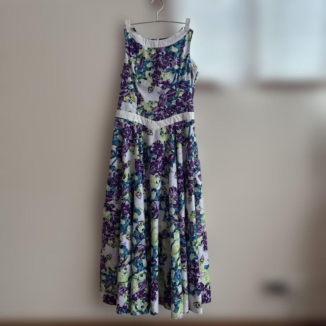 美品◾️Aremite花柄ドレス サイズ4◾️フラダンス