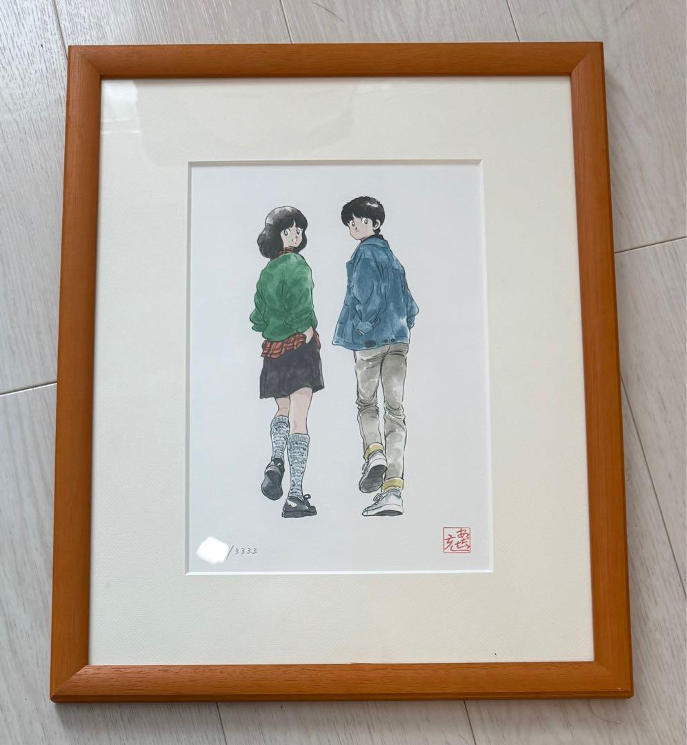 あだち充 複製原画 画業30周年記念企画 タイムカプセル　リトグラフ