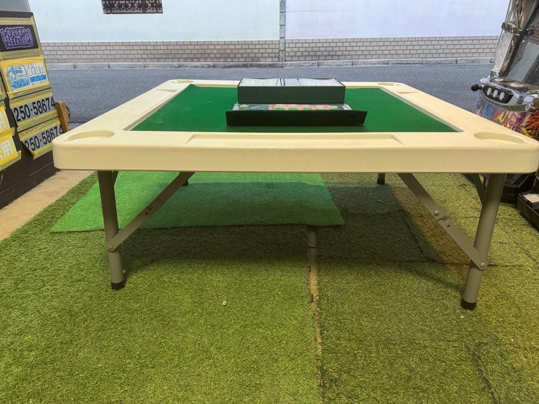 麻雀　折りたたみ式　雀卓　麻雀牌　セット