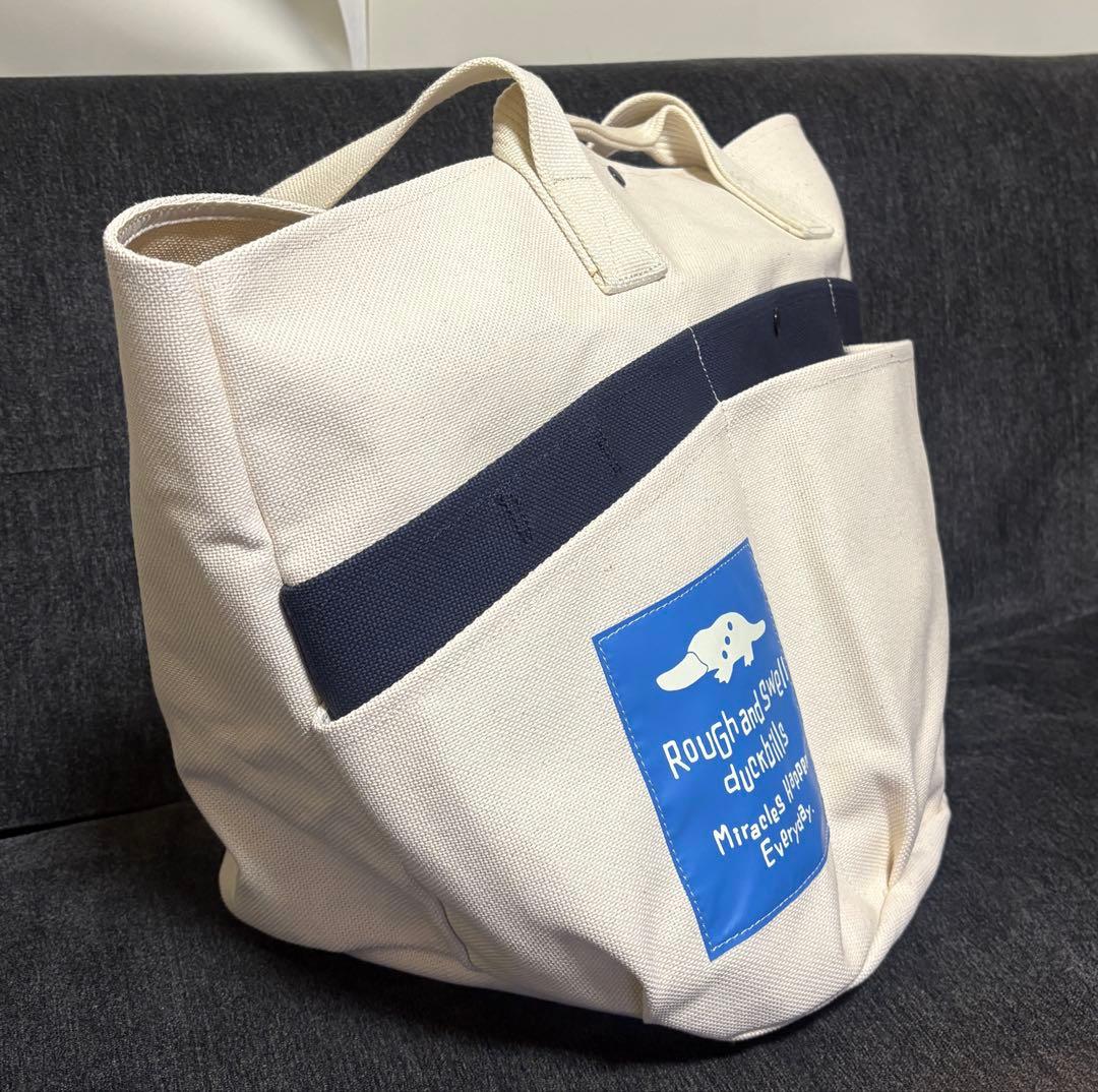 ラフ&スウェル ゴルフトートバッグ アイボリー大きいサイズ