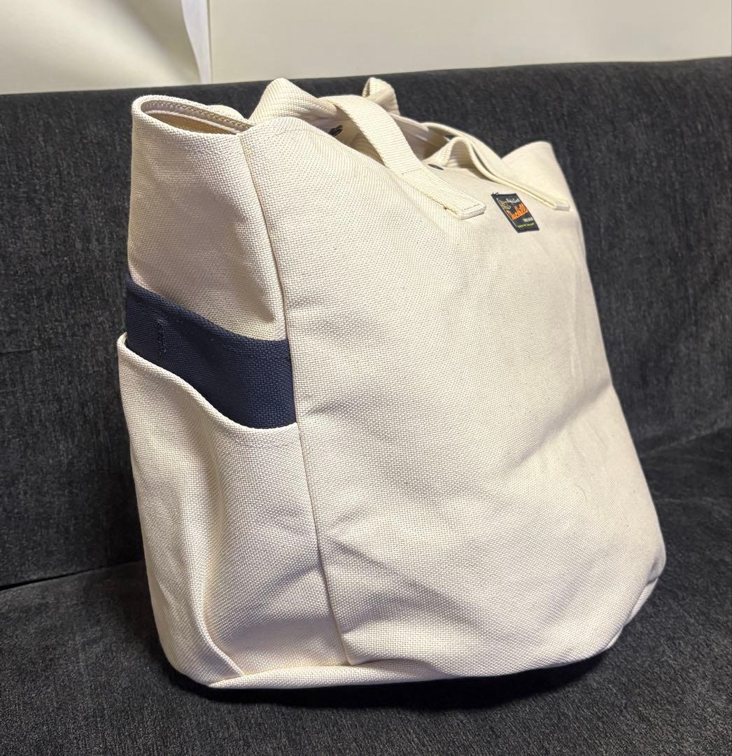 ラフ&スウェル ゴルフトートバッグ アイボリー大きいサイズ