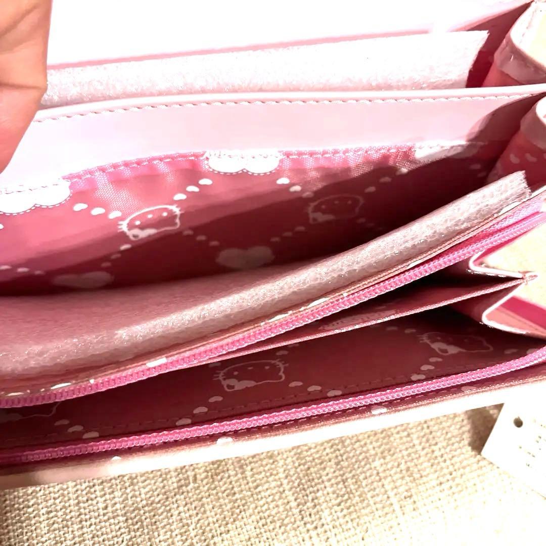 超レア‼️Vivitixハート型押しピンク財布 ラインストーンフェイス キラキラ