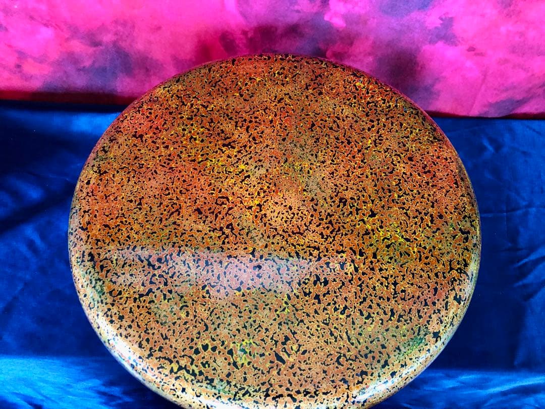 絢爛！瑠璃色おひつ ・茶櫃・漆器・茶碗入れ・収納箱★モダン・レトロ・ヴィンテージ