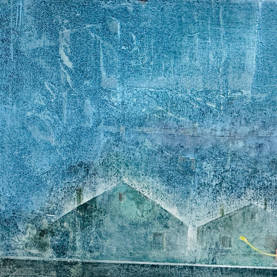 2010年 藤井武 窓辺 油彩 F6号 縦24cm 横66cm 世界に1枚の絵