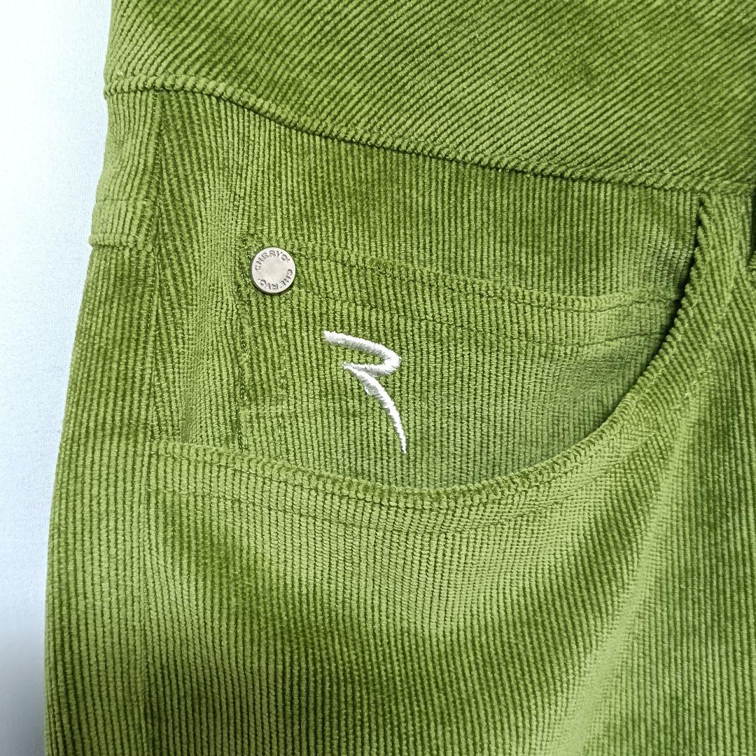 ​美品 CHERVO シェルボ ゴルフパンツ コーデュロイ レディース 38 緑