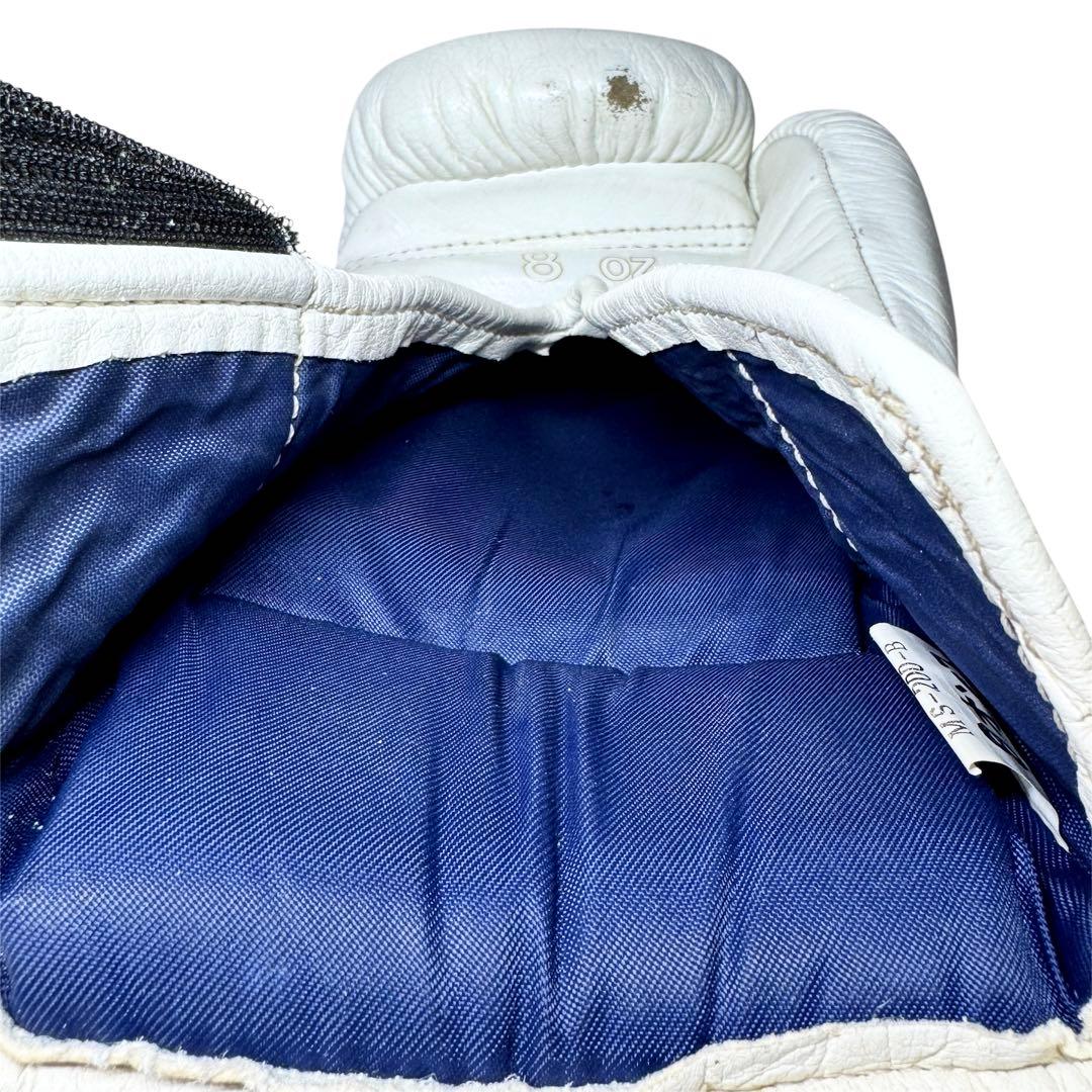 winning ボクシンググローブ 8オンス マジックテープ式 ホワイト 日本製