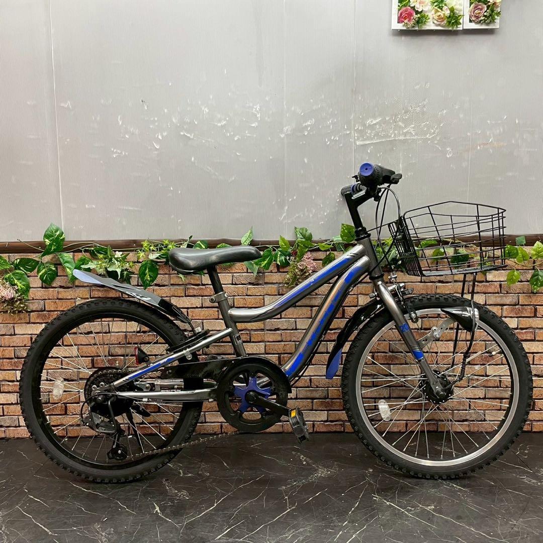 【83】子供用自転車 子供車 STRINGS ガンメタ 20インチ 変速付き