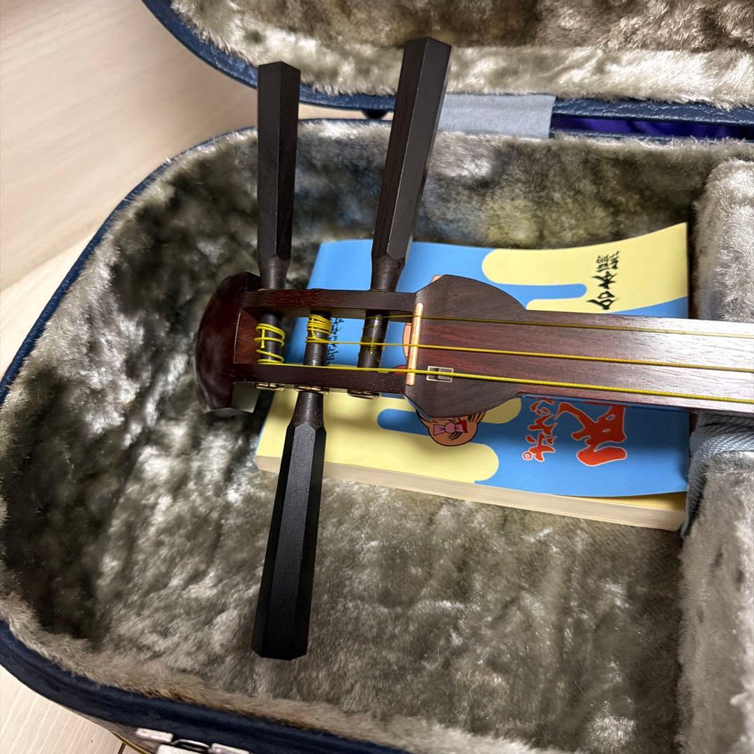 三味線本体 ケース・教本付き