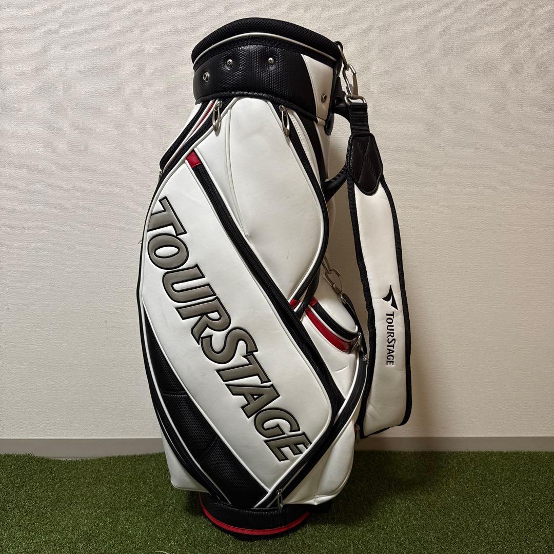 TOURSTAGE ツアーステージ キャディバッグ ホワイト