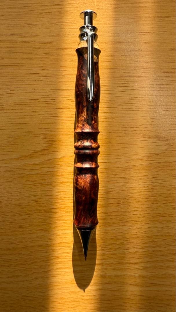 Flamberg 木軸シャープペン サンピューラ ホンジュラスローズウッド瘤杢