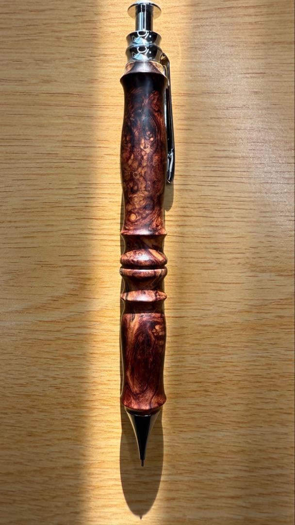 Flamberg 木軸シャープペン サンピューラ ホンジュラスローズウッド瘤杢