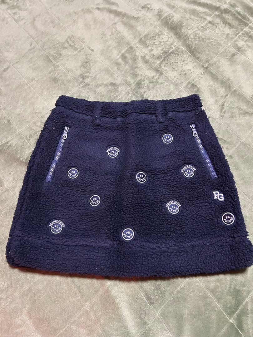 PEARLY GATES ネイビー ボアスカート