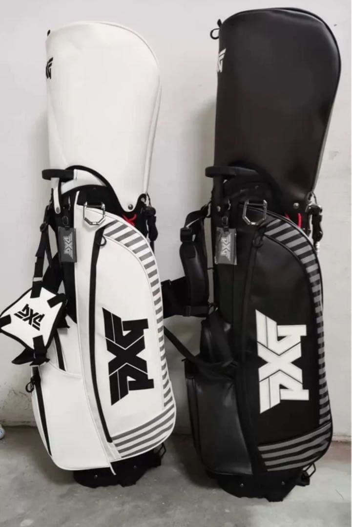【即発送】PXG キャディバッグ ゴルフバッグ スタンド型 ホワイト 6分割