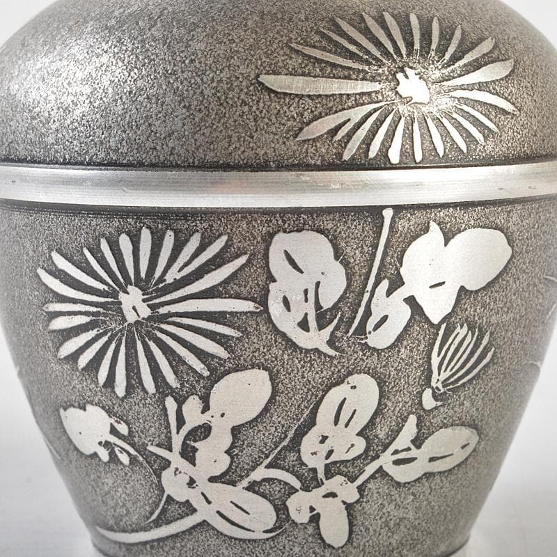 古錫　四君子文　間村自造　茶こぼし　乾茂號造　茶壷　2点まとめて　U　R5852