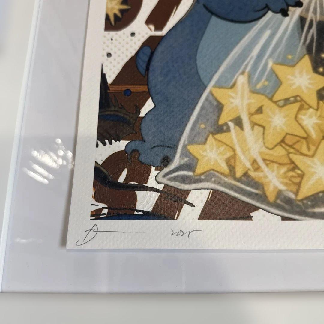 DEATH NYC 現代アートポスター　世界100枚限定　スヌーピー　スティッチ