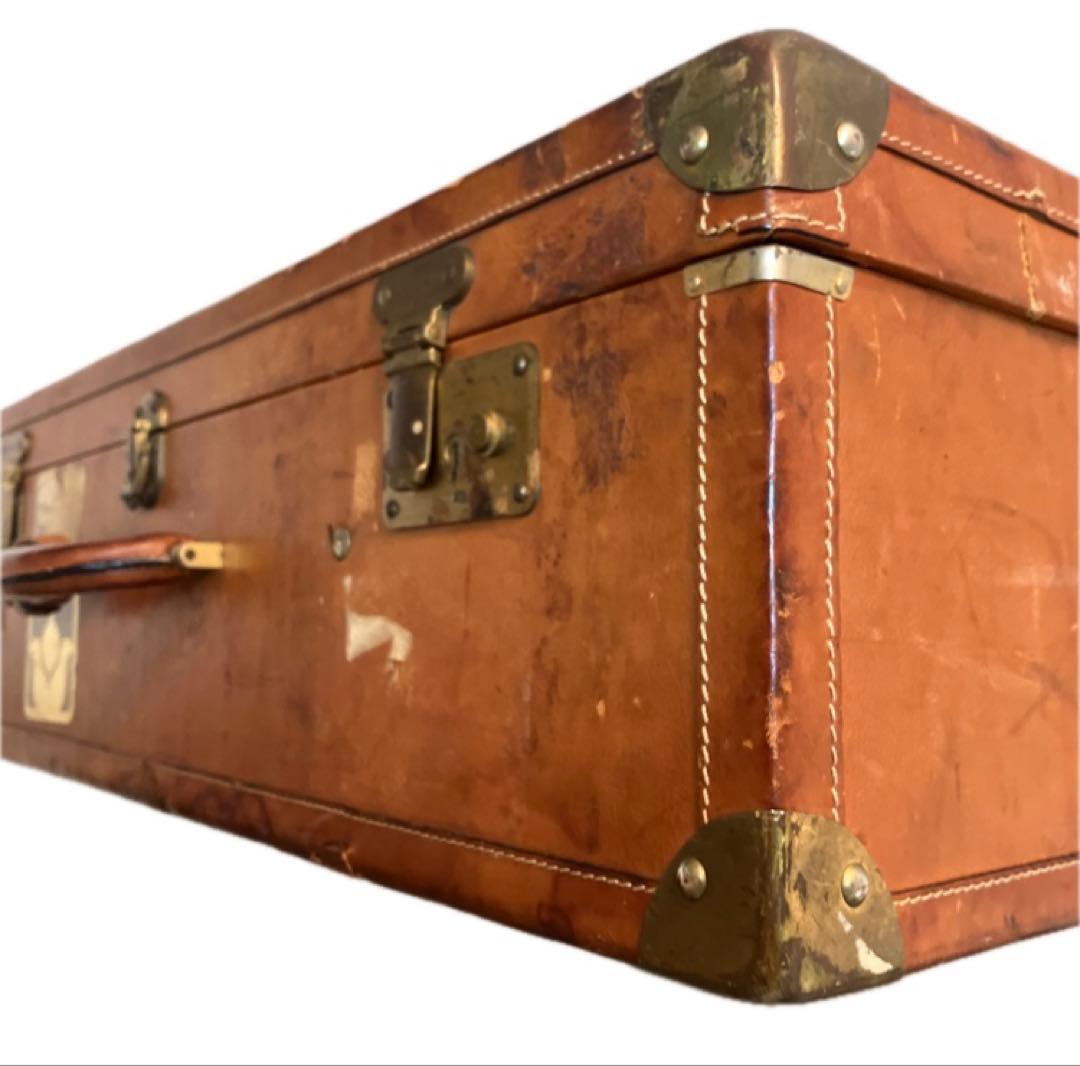 Polo ラルフローレン　本革レザー トランク　スーツケース　ヴィンテージ