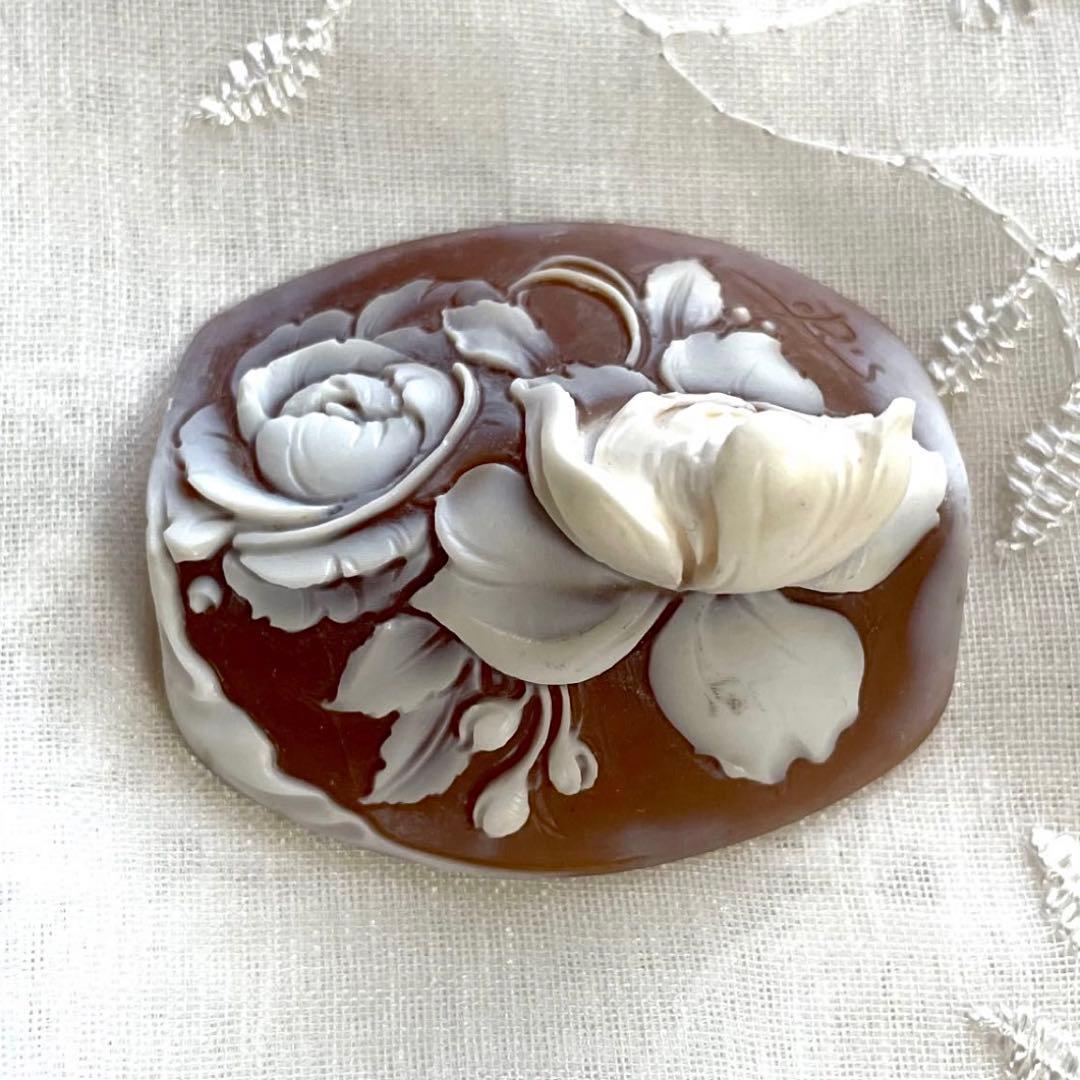 ◆シェルカメオ ルース ヴィンテージ アート 彫刻 美術品 アンティークレトロ②