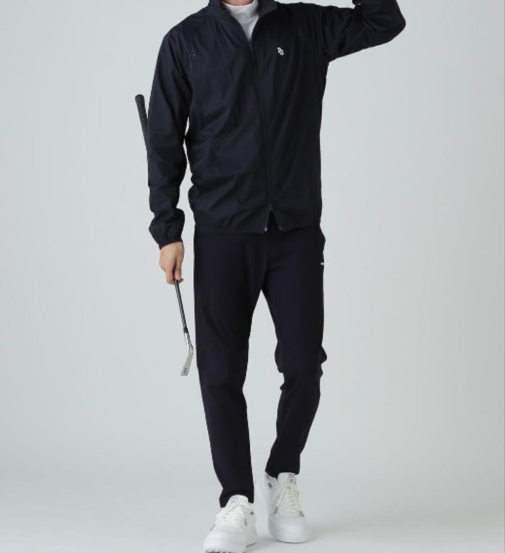 新品 パーリーゲイツ FLEX-IEDストレッチフルジップブルゾン(7)3L/紺