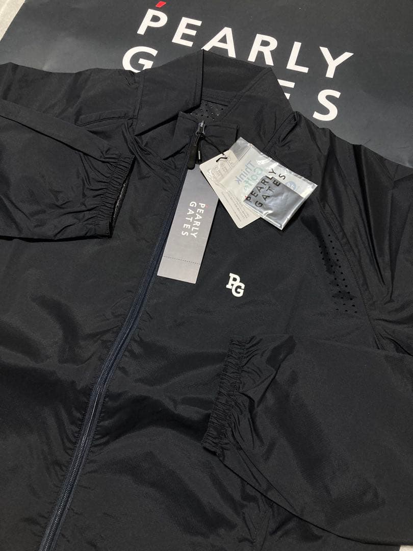 新品 パーリーゲイツ FLEX-IEDストレッチフルジップブルゾン(7)3L/紺