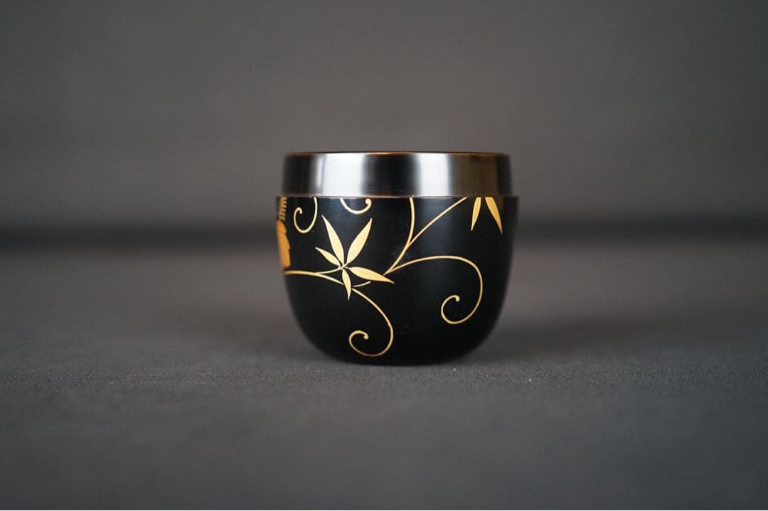 輪島塗 桐蒔絵 棗 共箱 茶道具