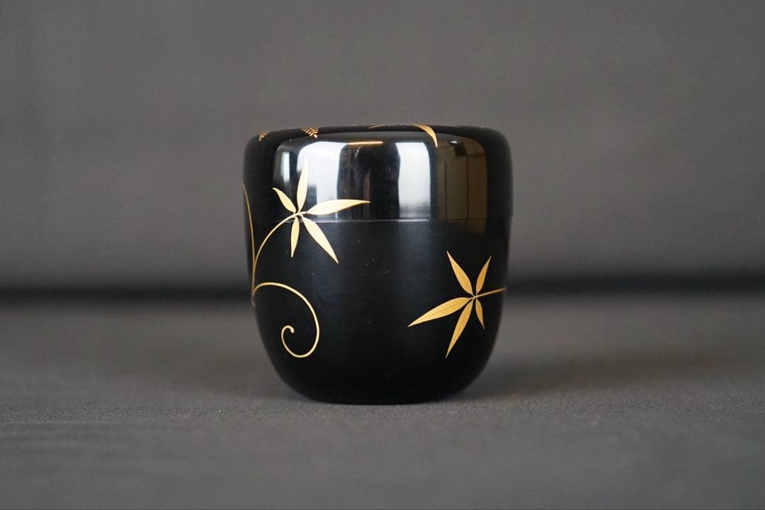 輪島塗 桐蒔絵 棗 共箱 茶道具