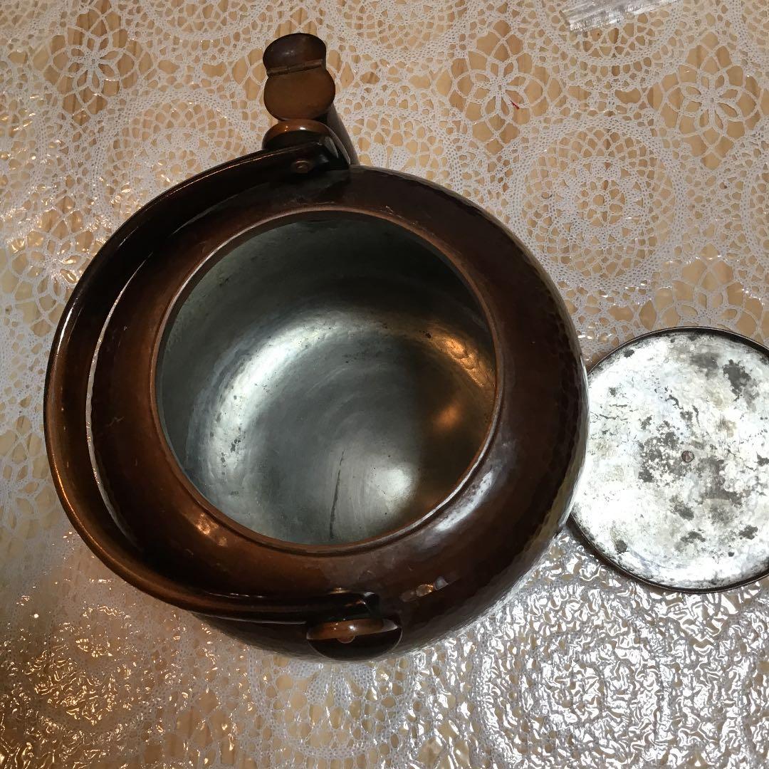 茶道具 水次やかん 胴直径約165ミリ 胴高さ165ミリ 全高約245ミリ