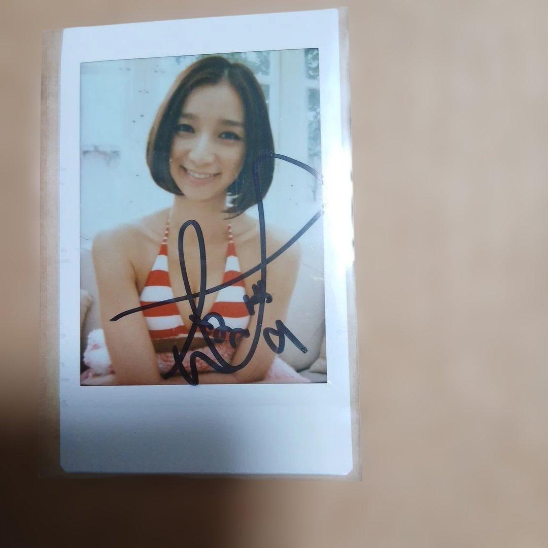 芹那　チェキ　サイン入りポラロイド写真 水着