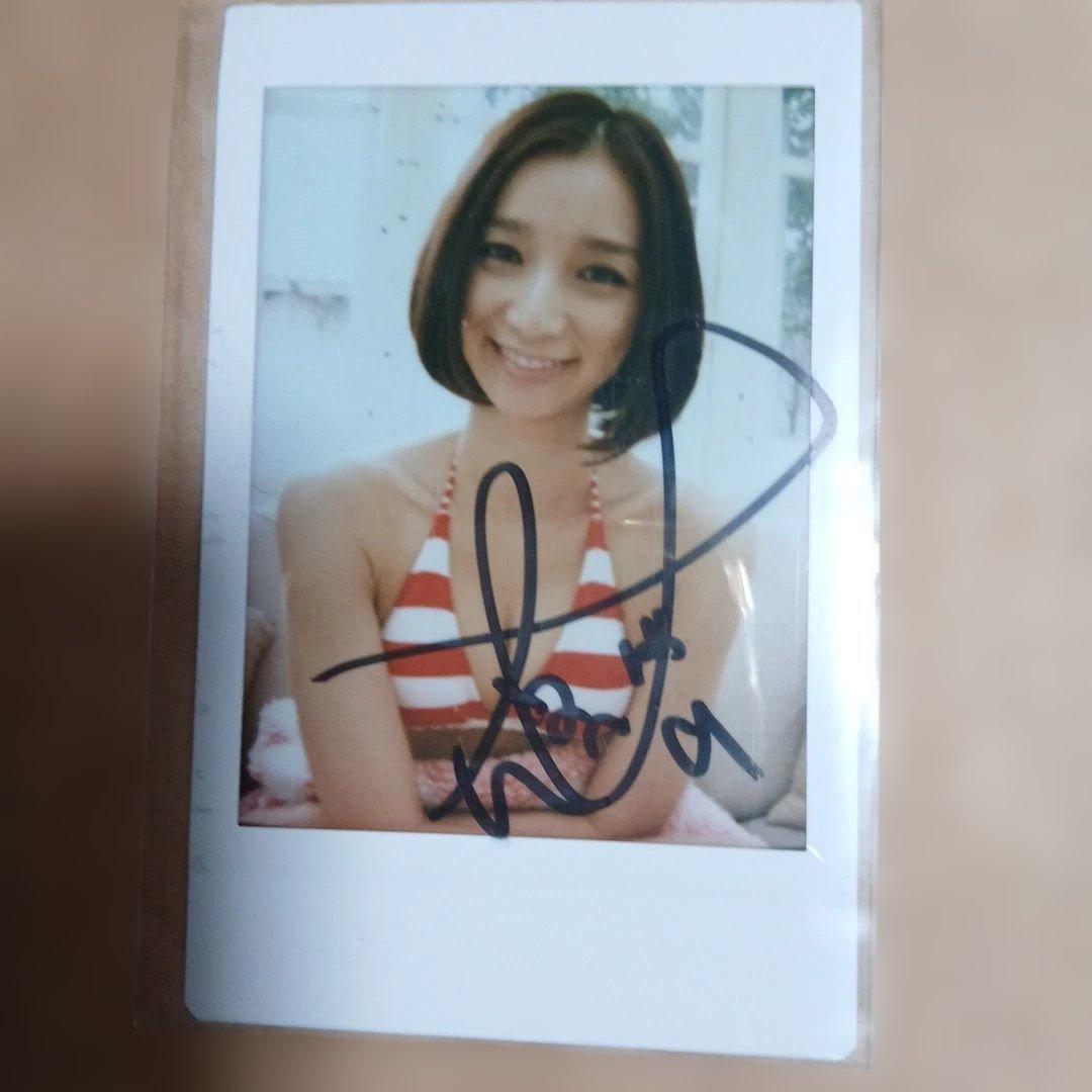 芹那　チェキ　サイン入りポラロイド写真 水着