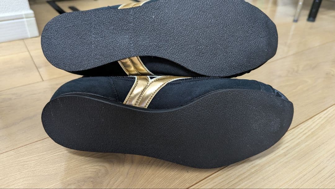 【ミズノ】ボクシングシューズ　ブラック/ゴールド