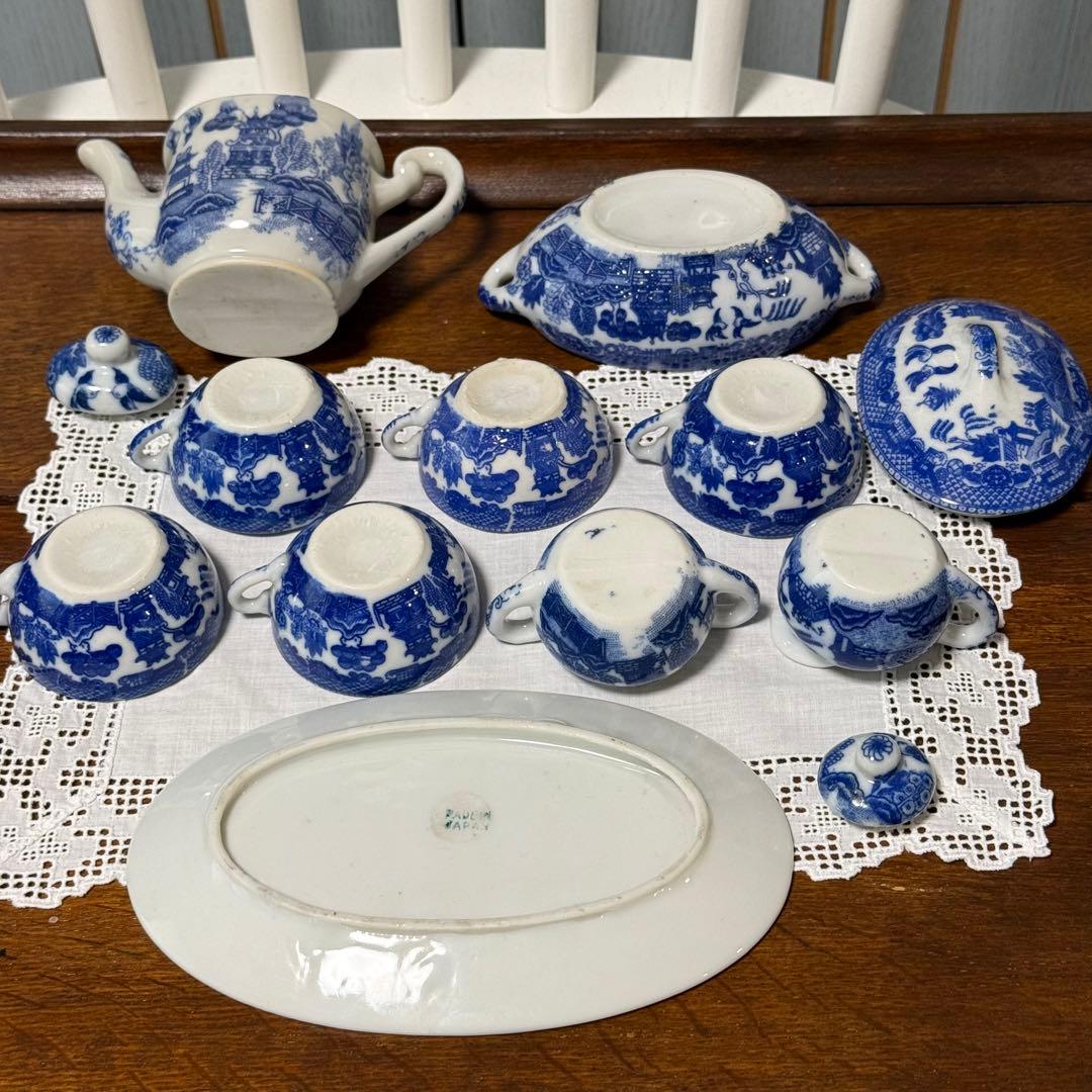 ブルーウィロー　ミニチュアティーセット