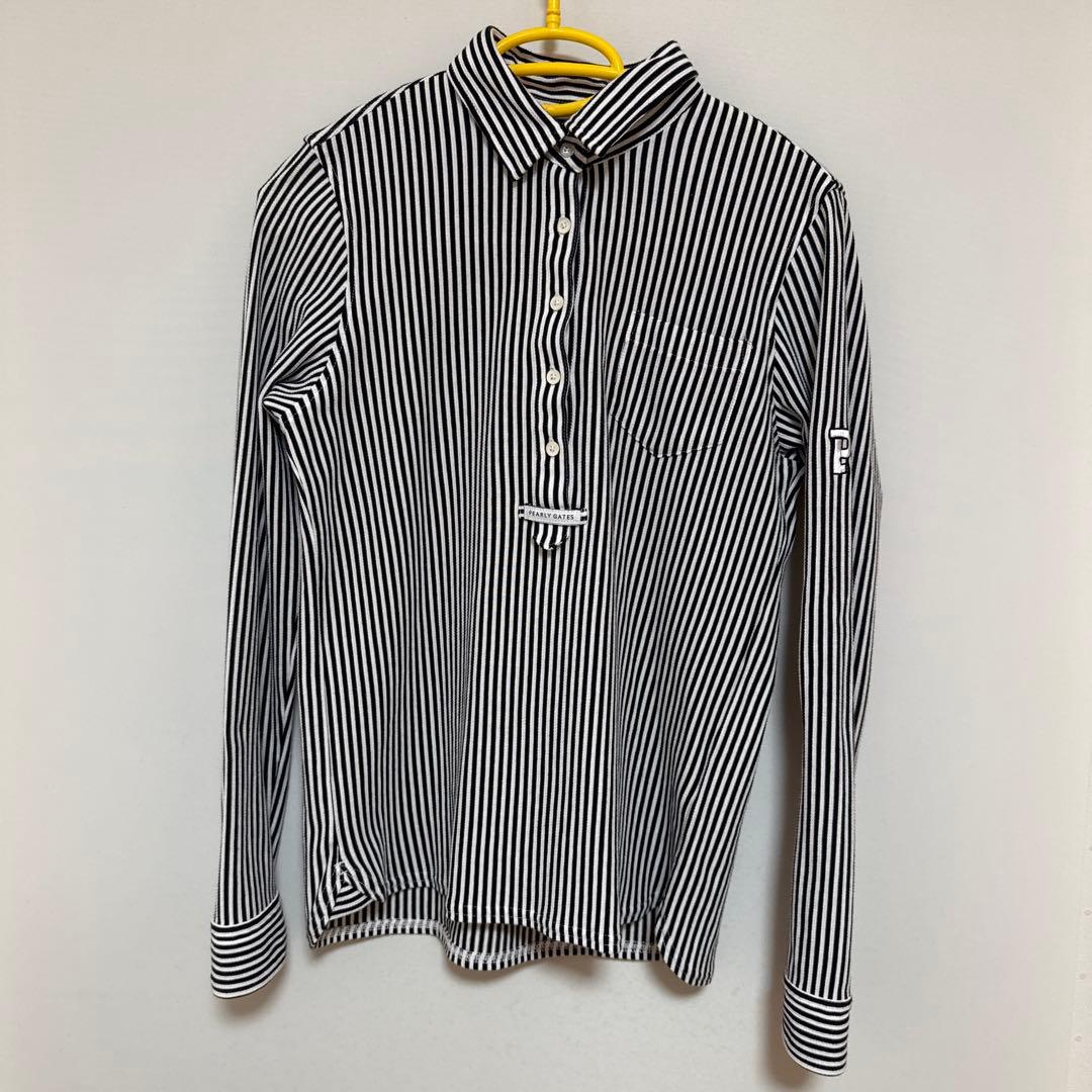 PEARLY GATES ゴルフウェア ストライプ 長袖 シャツ ボーダー