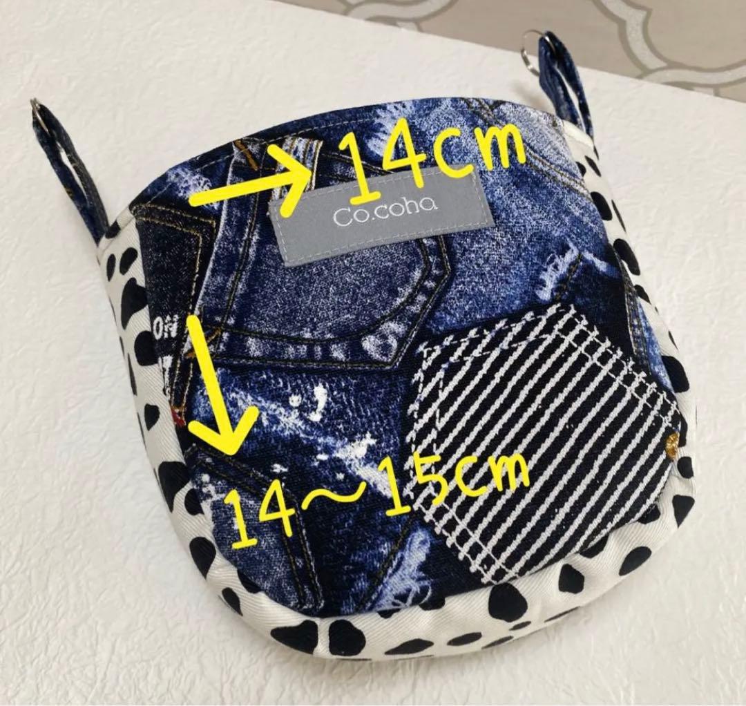 フクロモモンガポーチ　ブラックイエロー　モモンガポーチ